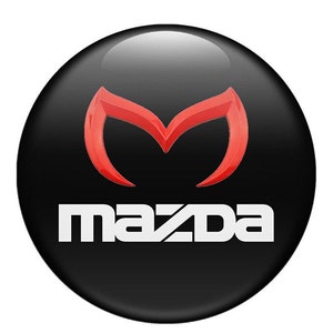 Top Quality Epoxy Resin All Sizes Mazda 1pcs  Stickers, Silicone Emblem for Wheel Center Hub Caps, Phone, Laptop, Car Tuning, Best Gift
