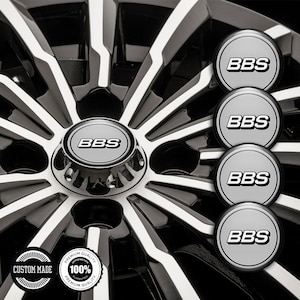 4 pcs Top Quality Epoxy Resin All Sizes BBS Logo Stickers, Silicone Emblem Wheel Center Hub Caps, Phone, Laptop, Car Tuning,  Gift