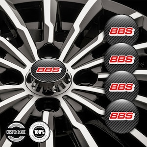 4 pcs Top Quality Epoxy Resin All Sizes BBS Logo Stickers, Silicone Emblem Wheel Center Hub Caps, Phone, Laptop, Car Tuning,  Gift