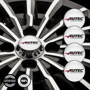 4 pcs Top Quality Epoxy Resin All Sizes Autec Logo Stickers, Silicone Emblem Wheel Center Hub Caps, Phone, Laptop, Car Tuning, Gift