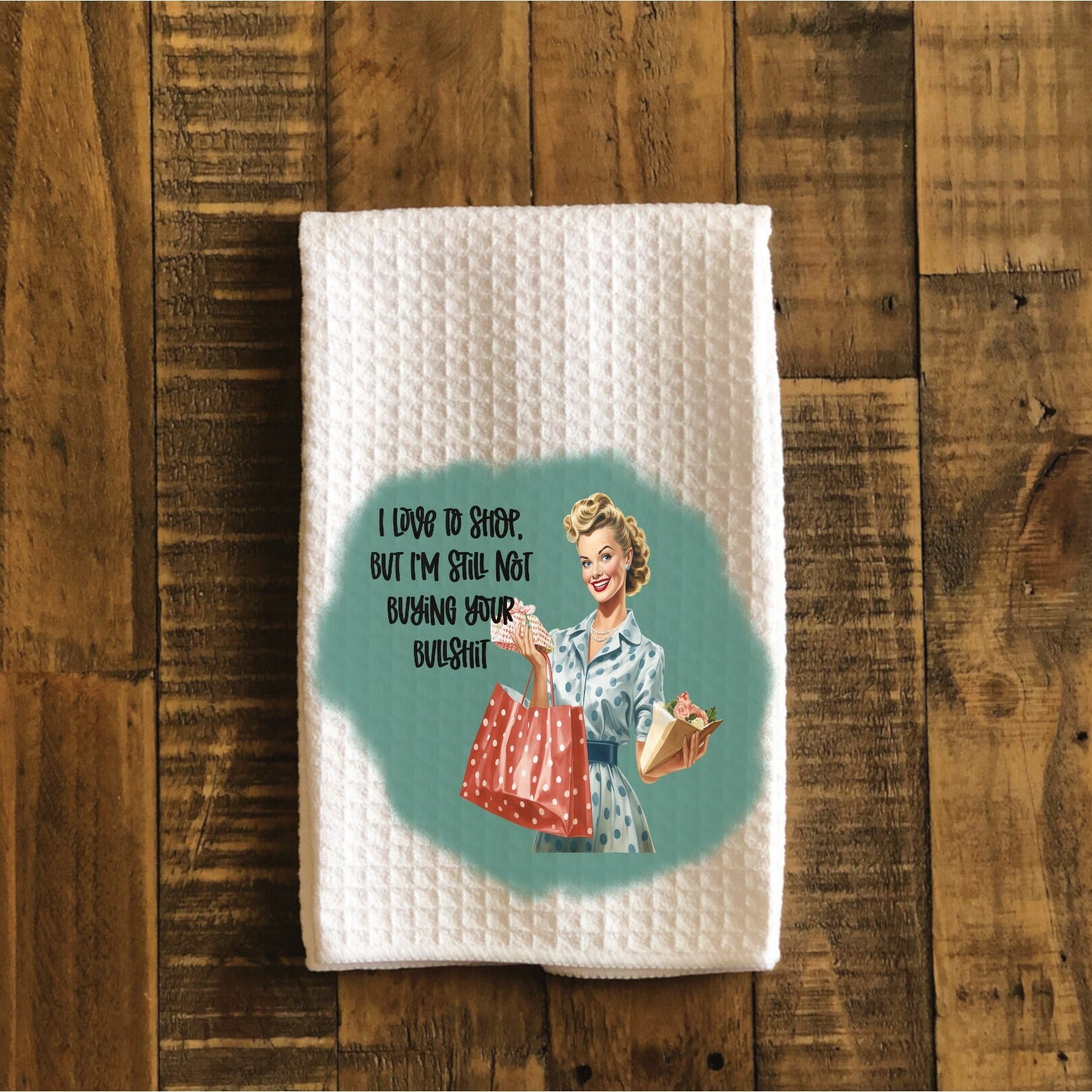 I Love You More Than Coffee Funny Snarky Dish Cloth Towel / Novelty Si –  The Bullish Store