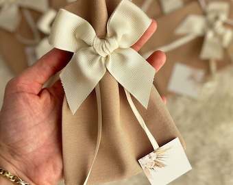 Gift Bag, Handmade Reusable Fabric Gift Bag, Wedding Favor, Small Fabric Gift Bag, Jewelry Bag,  Christmas Party Gift Bags