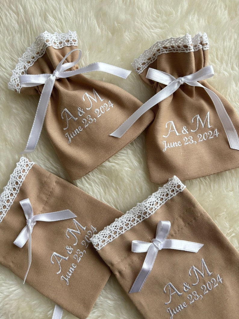 Personalized Wedding Bridal Shower Favor Bag, Custom Design Gift Bags ...