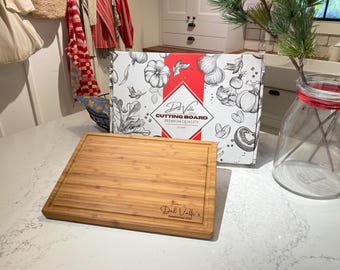 Personalized Cutting Board, Bamboo Charcuterie Board, Custom Cutting Board, Personalized Christmas Gift,New Home Gift, Unique Wedding Gift
