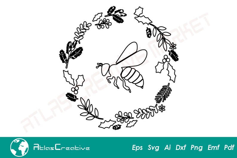 Download Bee Svg Files Bee Svg Floral Bee Svg Ai And Svg Emf Eps Psd Cricut Files Png Flower Svg Dxf Scrapbooking Papercraft Deshpandefoundationindia Org