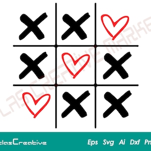 Tic Tac Toe Spiel Svg, Valentinstag Svg, Love Always Wins, Valentinstag Svg, xxoo cricut, Xoxo Vektor, Png, Dxf, Psd, Emf, Eps, Ai und Svg