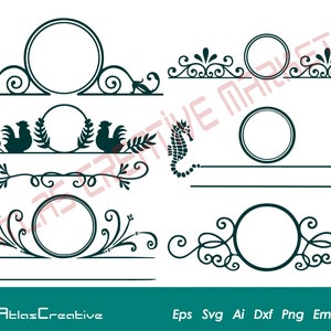 Mailbox SVG (6) Bundle, Mailbox Schilder, Postkasten SVG, Familie Monogramm Vektor, Aufkleber, Sofort Download, Png, Dxf, Psd, Emf, Eps, Ai und SVG