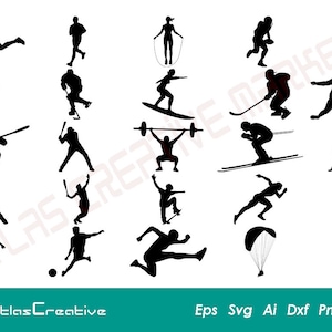 Sports (25) Bundle SVG, All sports Bundle, Basketball - Basebal - Football - Soccer - tennis - golf, Png, Dxf, Psd, Eps, Emf, Ai and Svg