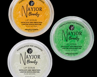 Exfoliating Lip Scrub 3-Pack: Natural Handmade Lip Care