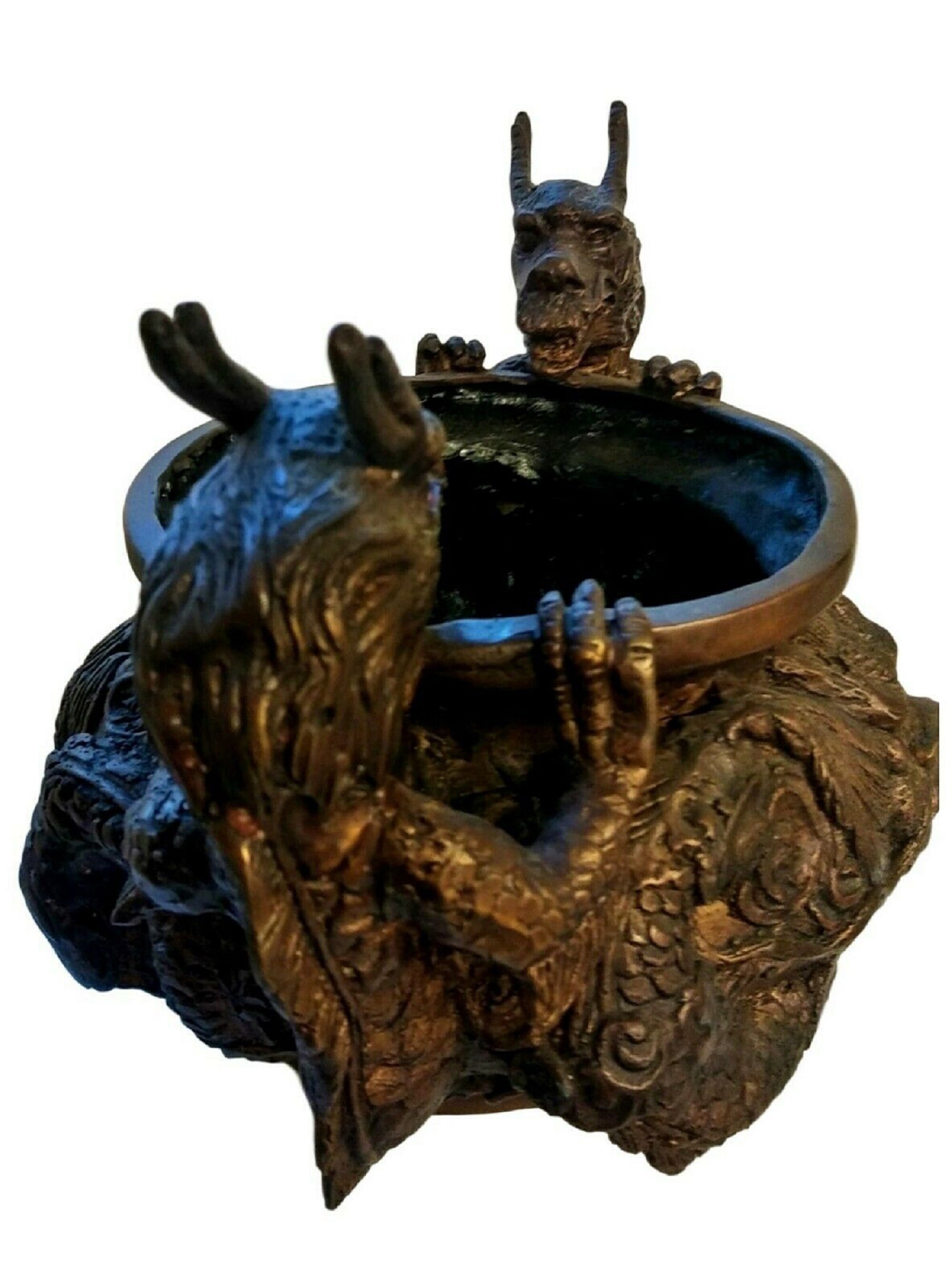 Bronze Dragon Incense Burner from Thailand Etsy