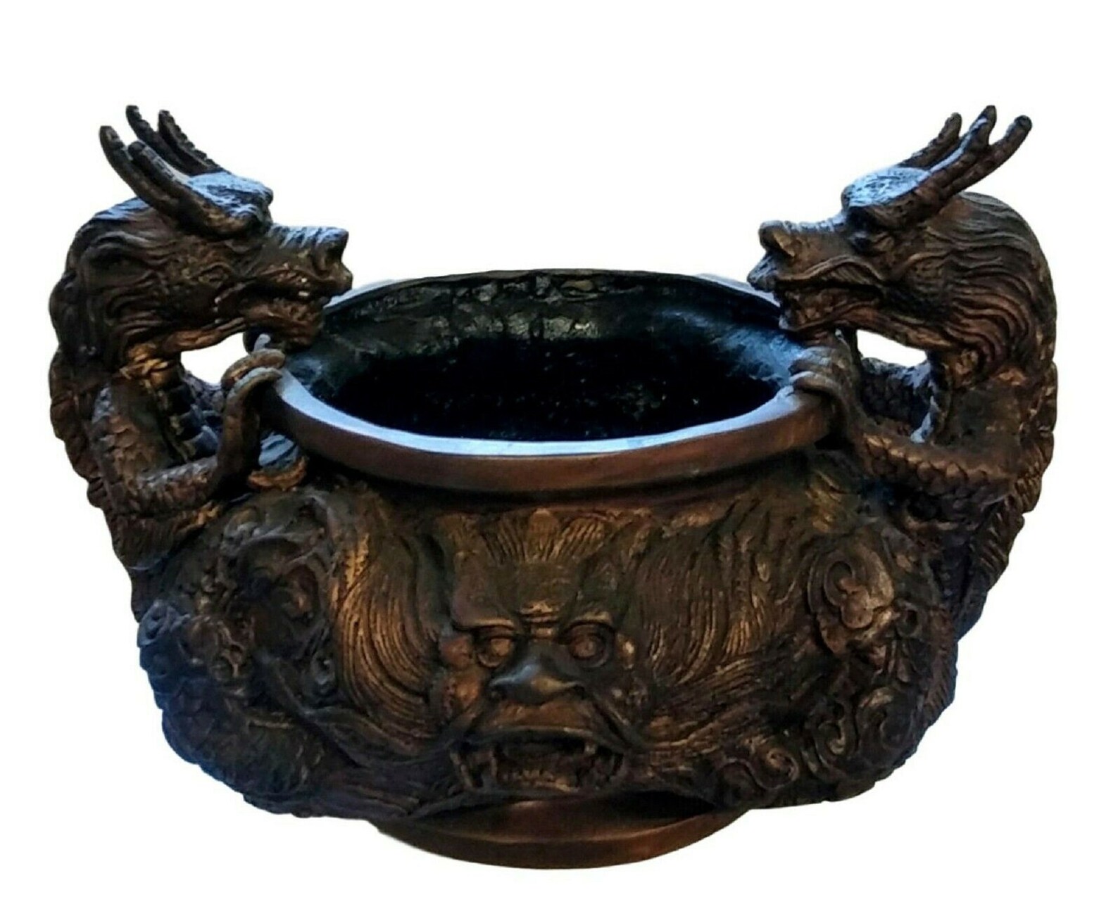 Bronze Dragon Incense Burner from Thailand Etsy