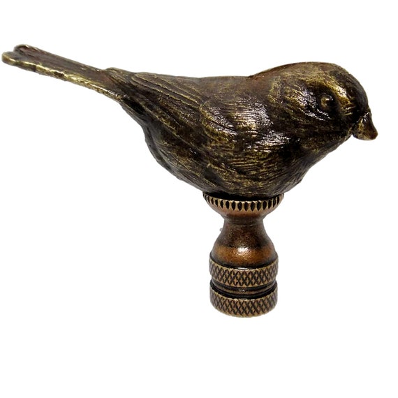 Brass Bird Table Lamp Finial 2 Tall Etsy