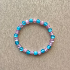 Pink & Blue Bracelet|Cute| Gifts For Her| Gifts for Teens| Birthday Gift| Christmas Gift| Handmade Jewelry| Multiple Sizes