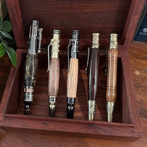 Military & Hobby Pens | Hand Turned Resin/Timber Pens | Military Gift | Car Gift | Fishing Gift