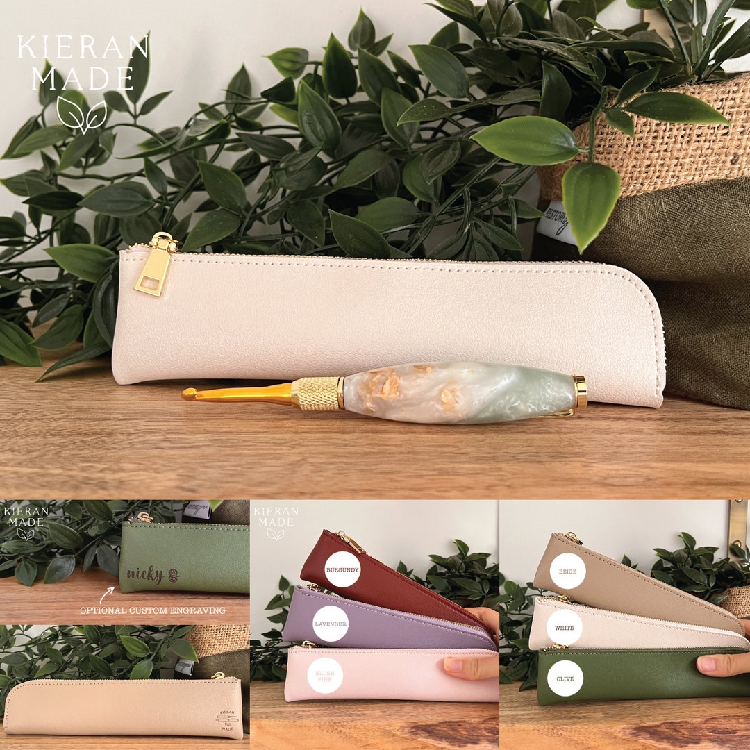 Crochet Hook Travel Case Optional Engraving Etsy