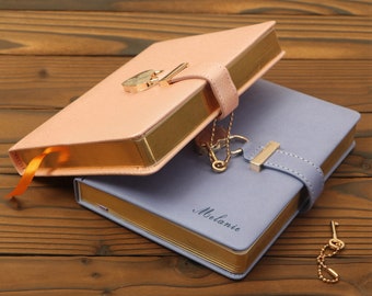 Personalisiertes Journal mit Schloss, Locking Journal mit Schlüssel, Geschenk für Kind, Studenten Geschenk, Weihnachten, Erntedankfest Geschenk, Geburtstagsgeschenk