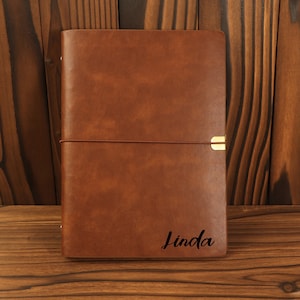 Diario y Cuadernos Personalizados, Diario de Viaje, Cuadernos con Cuerda para Encuadernación, Papel Rayado, Kraft