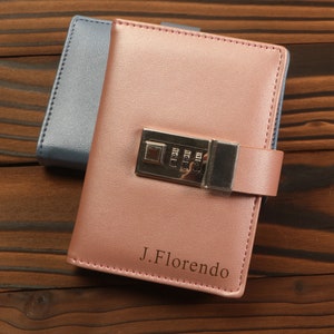 Personalized A7 Code Journal: Pocket Travel Notebook with Lock