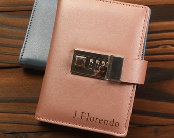Personalized A7 Code Journal: Pocket Travel Notebook with Lock
