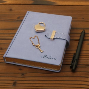 Personalisiertes Journal mit Schloss, Locking Journal mit Schlüssel, Geschenk für Kind, Studenten Geschenk, Muttertagsgeschenk, Geburtstagsgeschenk Bild 5