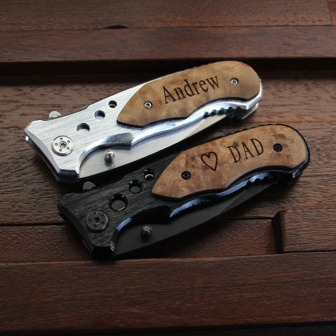 Gift for Grandson Birthday Gift Custom Pocket Knife Hunting Etsy
