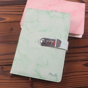 Diario de códigos de cuero personalizado, diario secreto, diario de códigos al por mayor, regalo para estudiantes, niños, regreso a clases