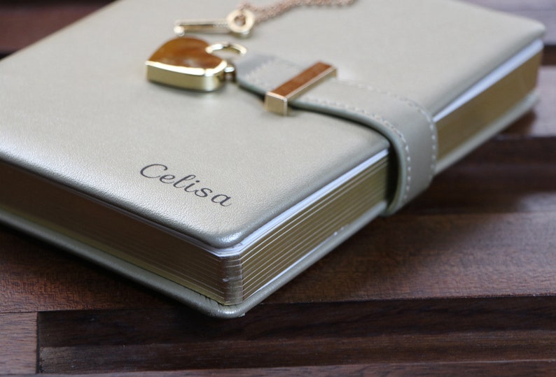 Engraved Diary with Lock and Key, Personalized Journal with Lock, Gift for Children, Daughter, Granddaughter, Mother's Day Gift image 5