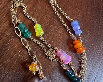 Multi Opal necklace