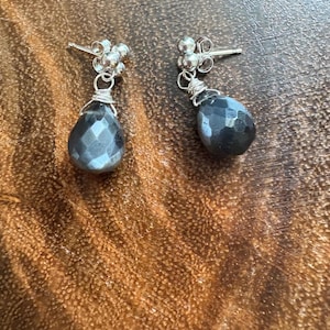 Moonstone earrings