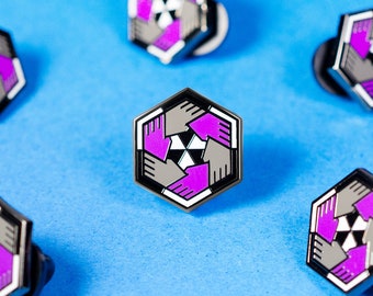 Asexual Pride Enamel Pin – LGBTQ+ Community Accessories