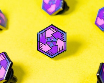 Bisexual Pride Enamel Pin: Community Support, LGBTQ+ Accessories