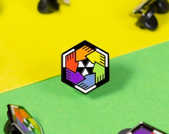Ally Community Pins LGBTQ+ Inclusive Rainbow Pin Fashion Accessories Embellishments Bi Community Freedom Identity Trans