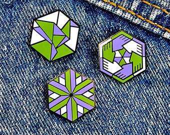 Genderqueer Pride Flag Enamel Pins – Community, Freedom, Identity Accessories