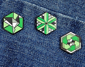 Aromantic Pride Flag Enamel Pins – Community, Identity, Freedom Symbols
