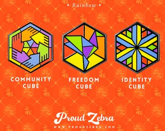 Rainbow Pride Pins LGBTQ+ Enamel Inclusive Rainbow Pin Fashion Accessories Embellishments Bi Community Freedom Identity Trans