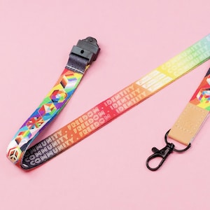 Reversible Pride Lanyard (recycled Plastic) — Inclusive