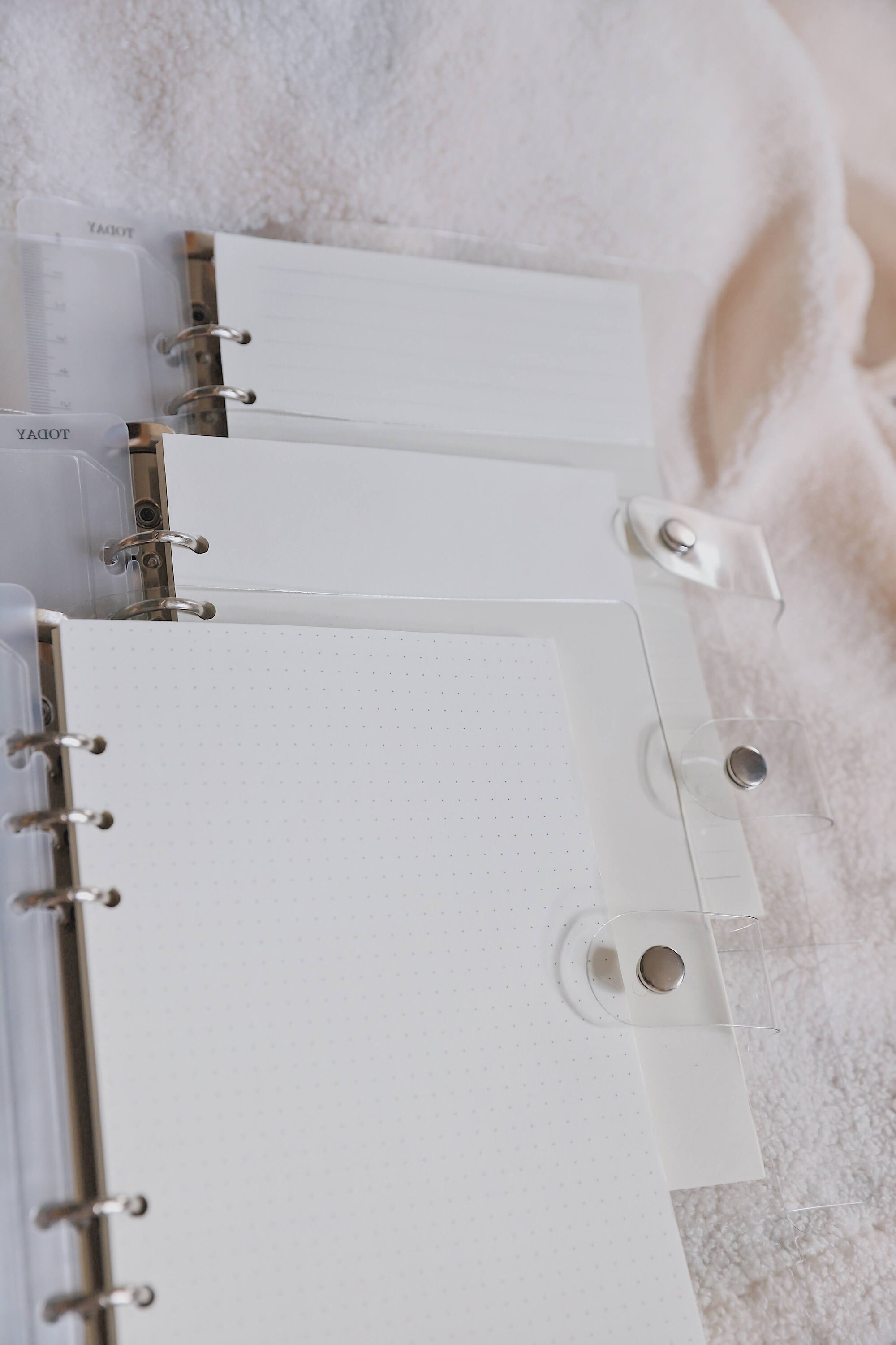 Clear Transparent A5 Notebook Binder Full With Storage Etsy