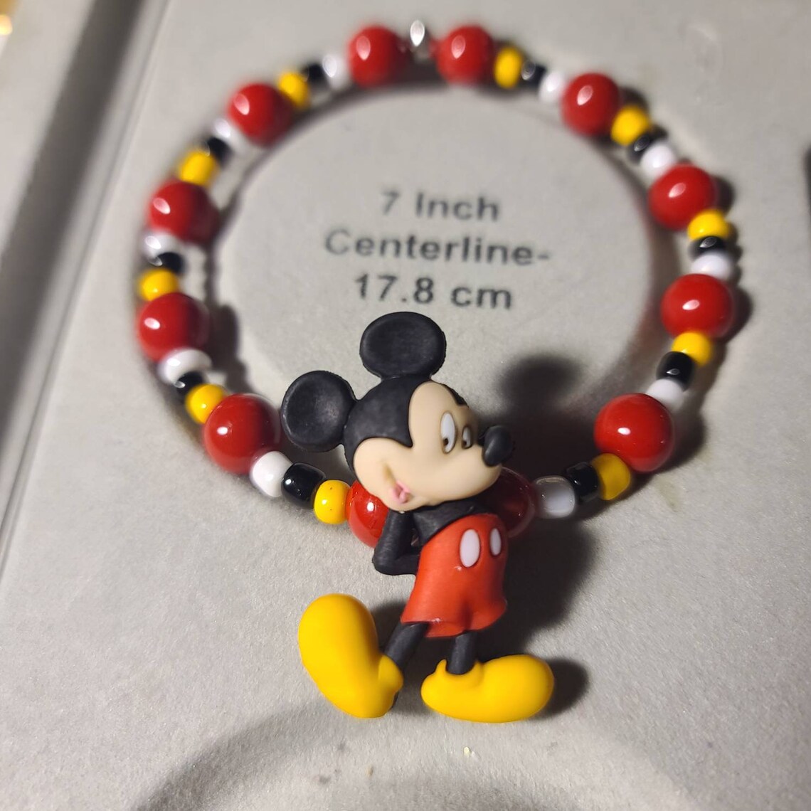 Mickey Mouse bracelet 7 inch stretchy bracelet Etsy