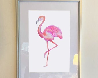 Flamingo Original Art Print