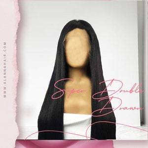 SUPER Double Drawn Vietnamese Silky Straight HD Full Lace Wig 40 inches (Priority)