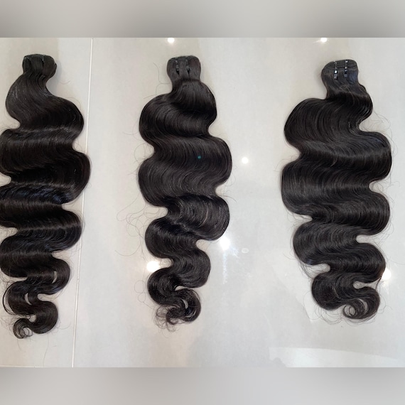 Raw Cambodian Body Wave Hair Bundles Double Drawn 100% Human  display picture 3