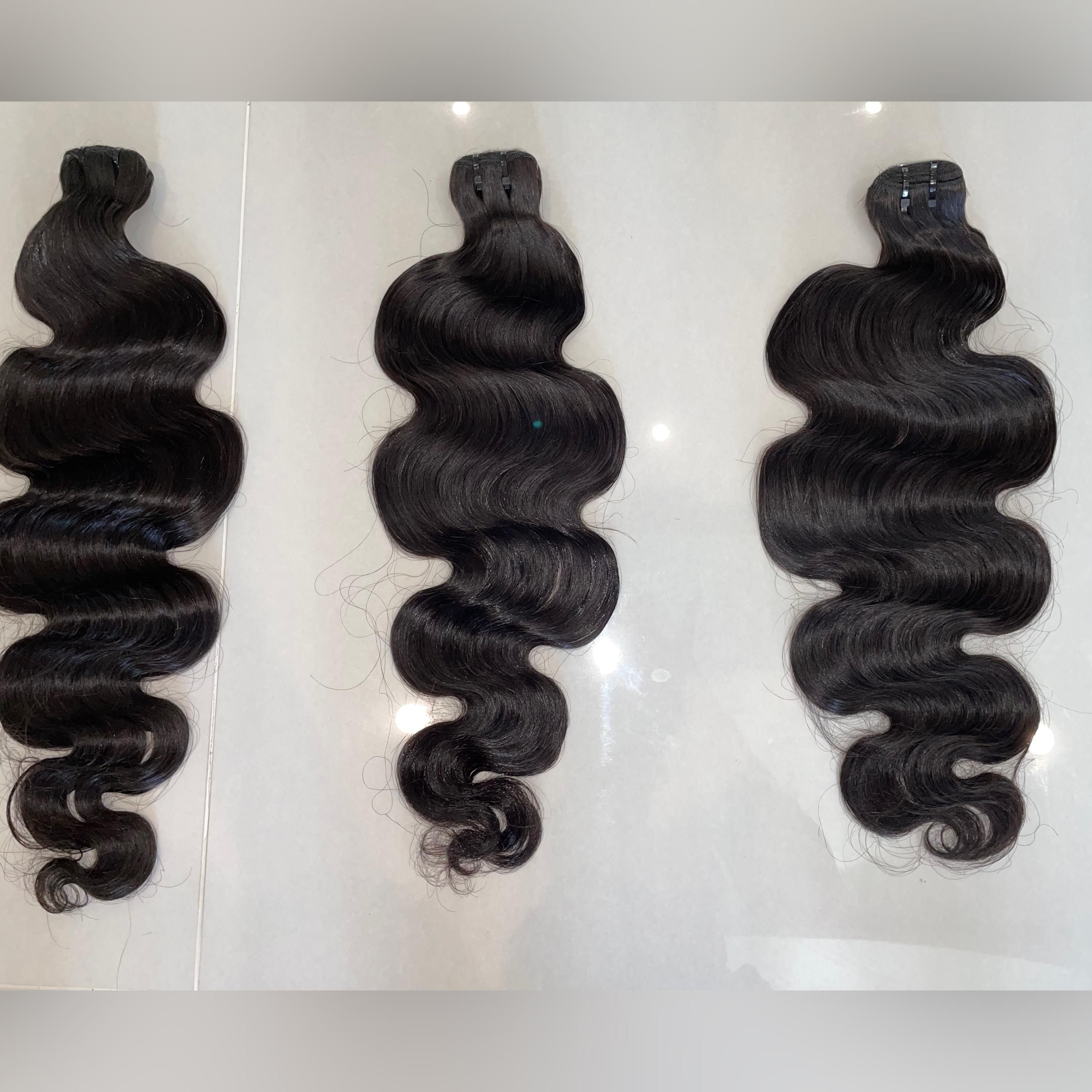 Deep Wave Human Hair Bundles, 100% Raw Cambodian, 16-20 Inches Raw Cambodian Human Hair Bundles Deep Curly – BeautyHairWorld main image 4