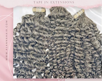Raw Natural Grey Tape In Extensions
