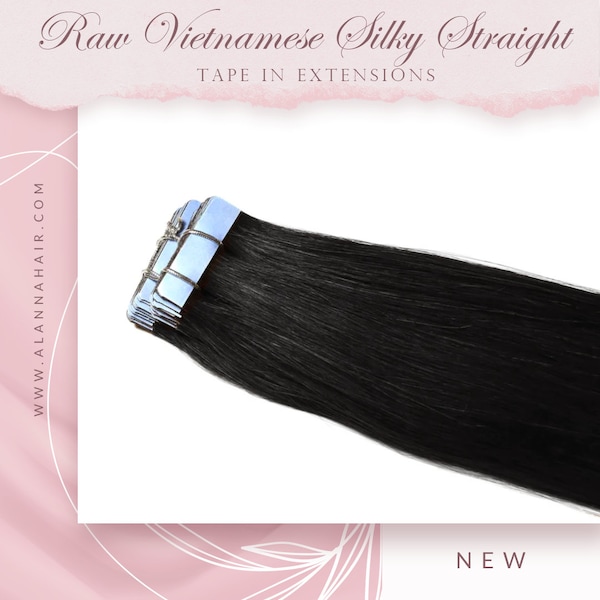 Raw Vietnamese Silky Straight Tape In Extensions