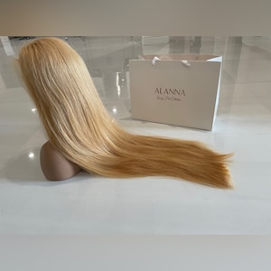 Blonde 613 Raw Vietnamese Silky Straight Ultra HD Lace Front Wig SUPER Double Drawn 100% Human Hair Pre Order