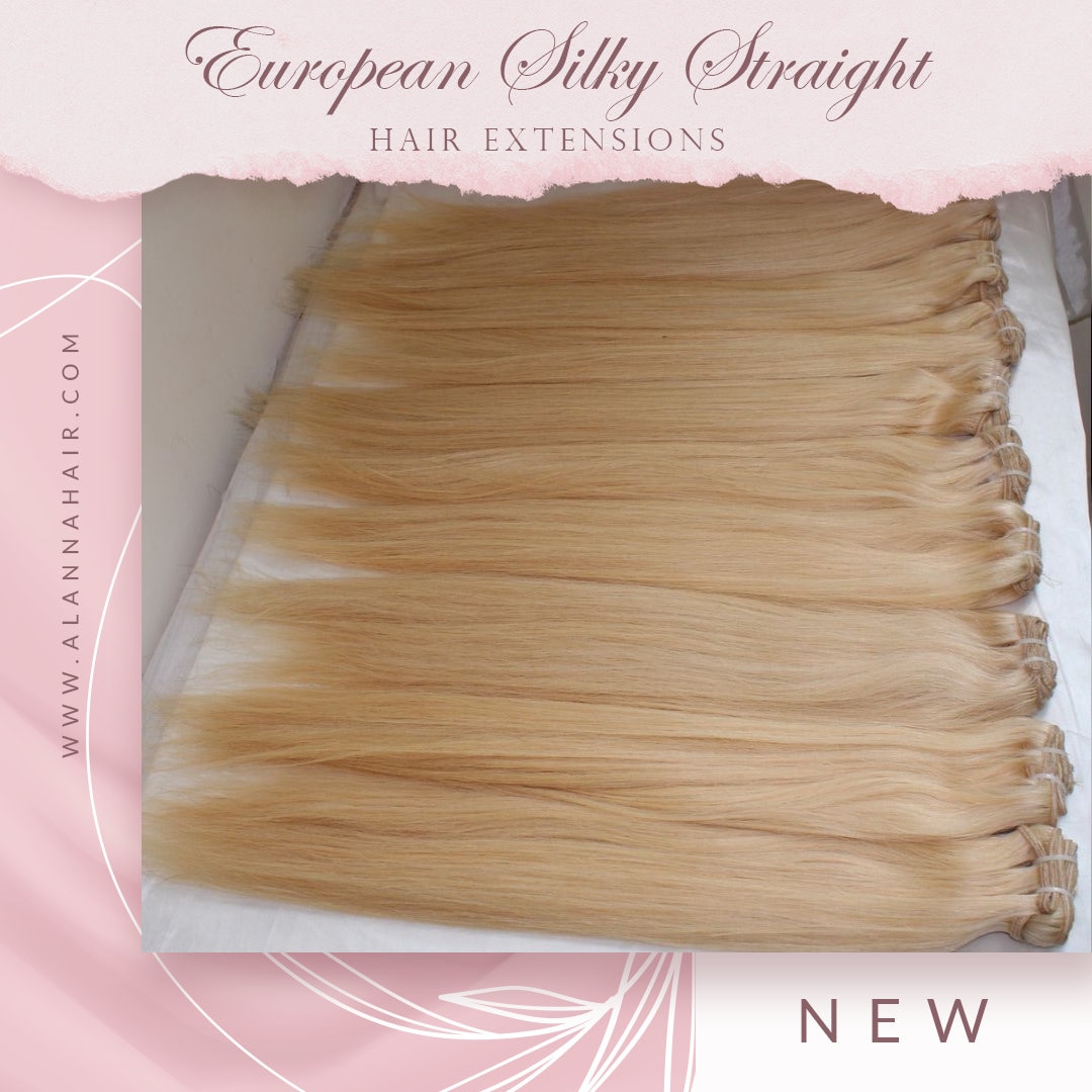 European Blonde Silky Straight Remy Hair Extensions | Double  display picture 2