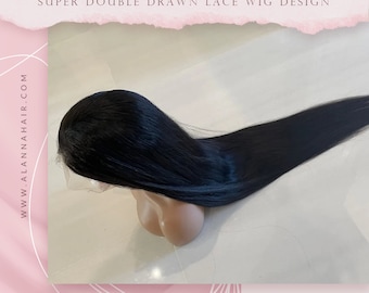 SUPER Double Drawn Raw Vietnamese Silky Straight Lace Front Wig Design