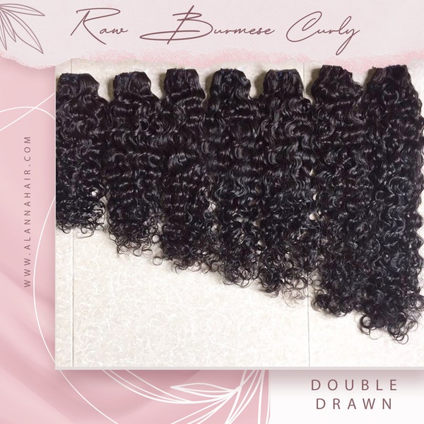 Raw Burmese Curly Hair Bundles 30 inches