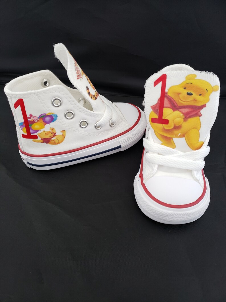 Winnie the Pooh Custom Converse Shoes by Hallwayz Designs Etsy