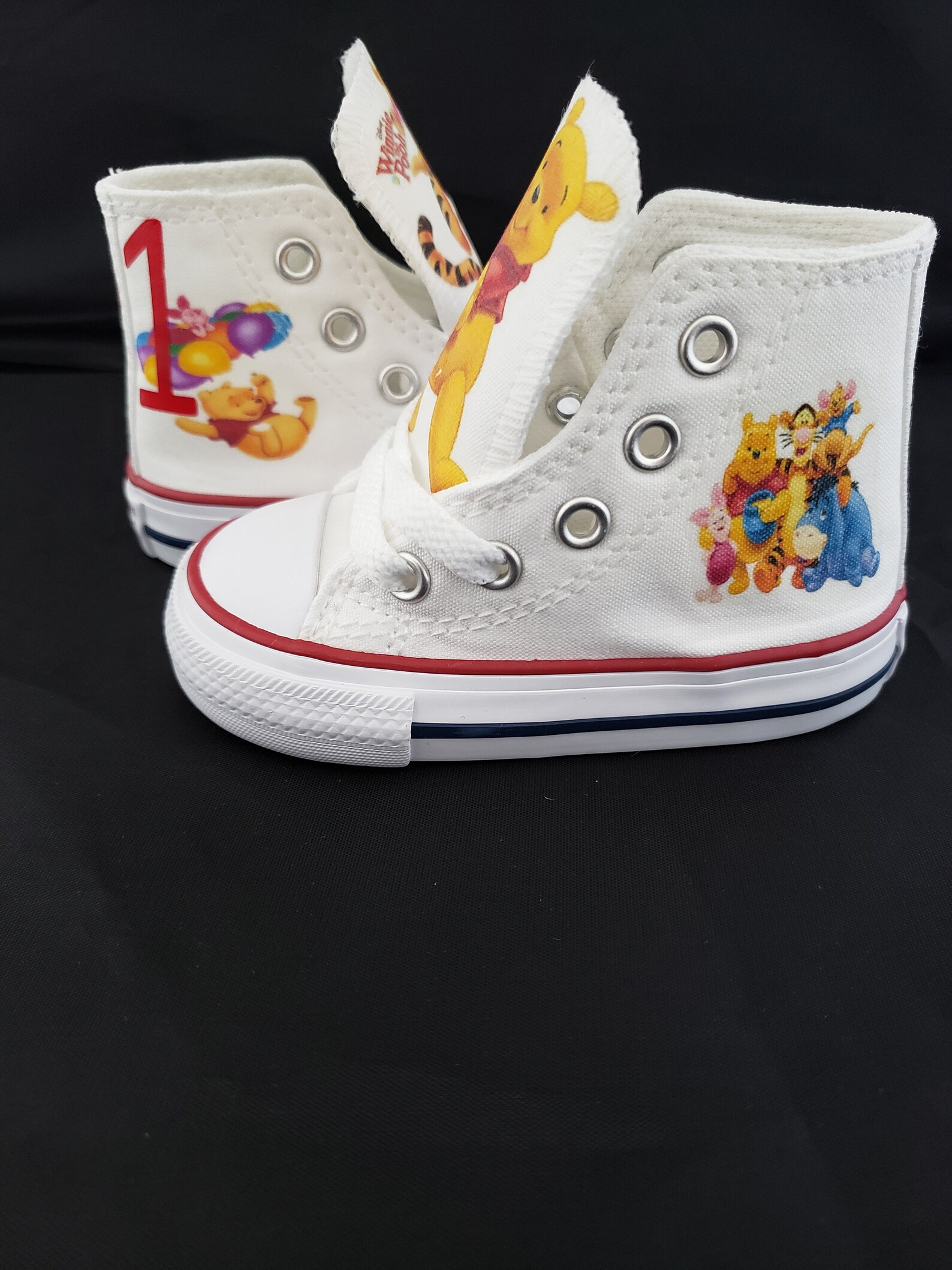Winnie the Pooh Custom Converse Shoes by Hallwayz Designs Etsy